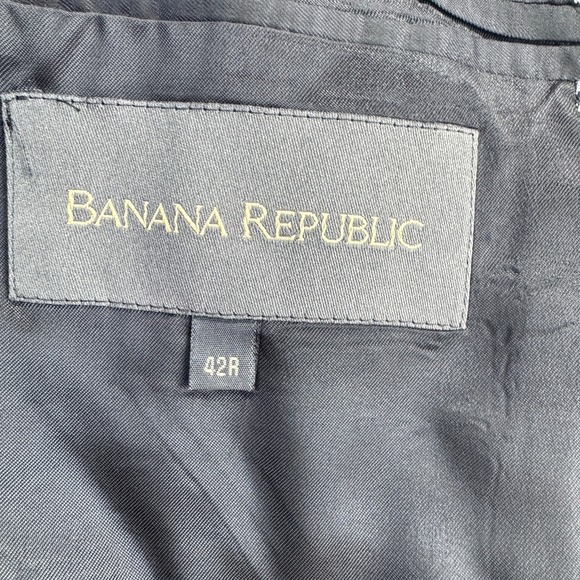 Banana‎ Republic Men's Blazer 42R Houndstooth Wool-Cashmere Italian Made Classic - Picture 3 of 8